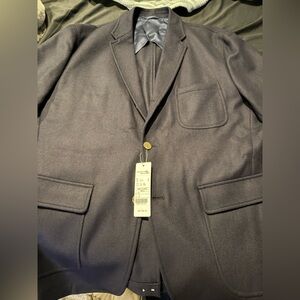 Men's Kamakura Navy Wool Flannel Blazer